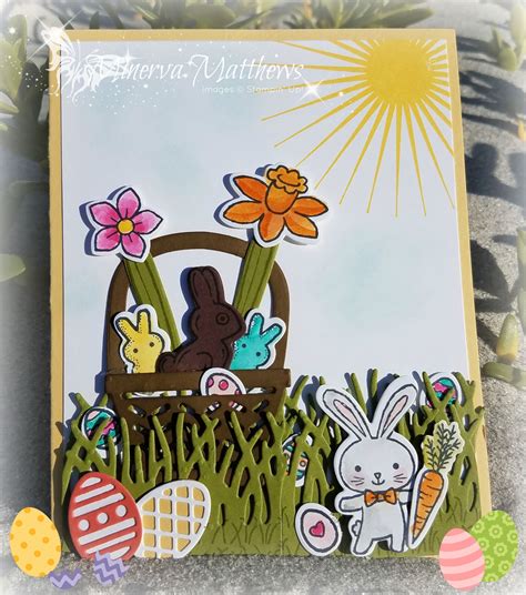 Easter Card Using Basket Bunch Bundle And Kinda Eclectic Stamp Set