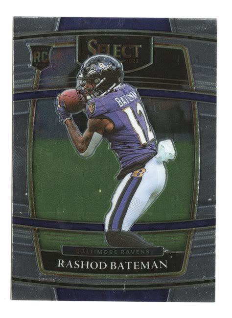 Panini Select Rashod Bateman Rc Rookie Baltimore Ravens Card Ebay