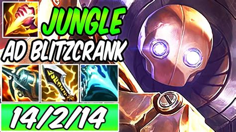 S Ad Blitzcrank Jungle Full Crit Buffed Rework New Build And Runes