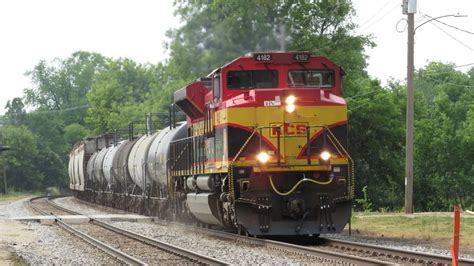 Railfanning Columbus WI Ft KCS 4182 Leads CPKC 248 With A Awesome