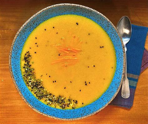 SOPA DE CENOURA E TAHINE Brodetto Caldos Sopas Quentes E Sopas Frias