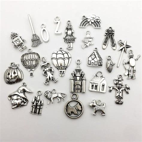 Bulk Charms Bulk Pendants Wizard Of Oz Charms Set Antiqued Silver