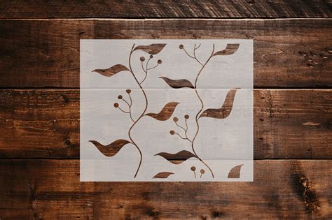 Leaf Pattern Stencil - Art and Wall Stencil - Stencil Giant