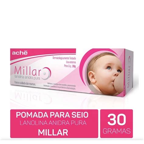 Pomada Millar Creme Para Seios Rachaduras Fissuras Protetor Dos Seios