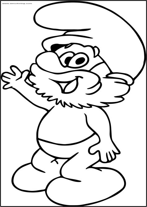 Papa Smurf Drawing | Free download on ClipArtMag