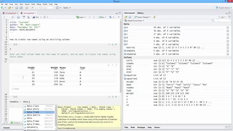 R Create Dataframe With Column And Row Names Infoupdate Org