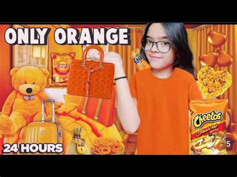 Using Orange Things For 24 Hours Tripti Sharma Vlogs YouTube