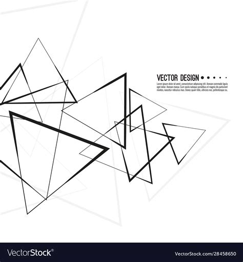 intersecting triangles pattern royalty  vector image