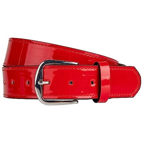 I Tested The Versatility Of The Red Patent Leather Belt And Was Blown Away