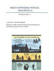 Hope Q Week Docx Health Optimizing Physical Education Third