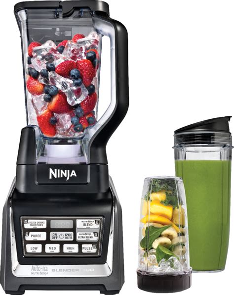 Best Buy Nutri Ninja Oz Blender Duo With Auto Iq Black Silver Bl