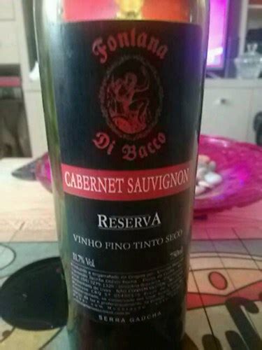 Fontana Di Bacco Reserva Fino Tinto Seco Cabernet Sauvignon Vivino US