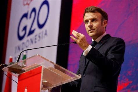 Presiden Macron Puji Kepemimpinan Indonesia Di G20 Membawa Perdamaian