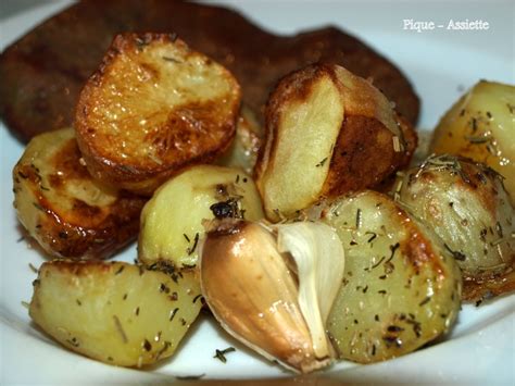 POMMES DE TERRE MOELLEUSES DORÉES AU FOUR Pique Assiette