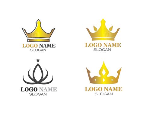 Crown Logo Icon Vector Illustration Authority Set Classic Vector