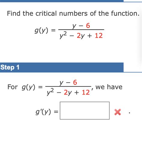 Solved Find The Critical Numbers Of The Function