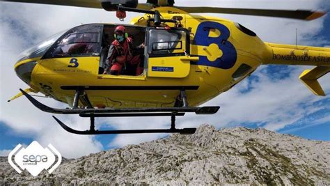 Evacuada En Helicóptero Una Mujer A La Que Una Piedra Le Aplastó El