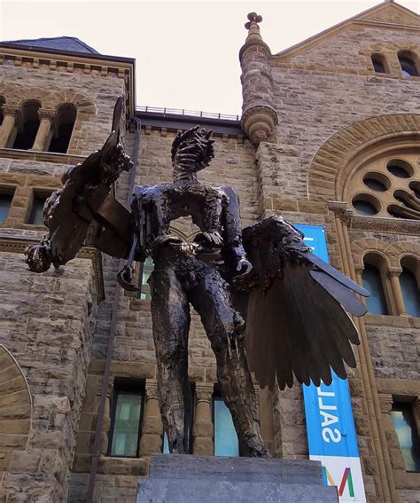 The Eye Bronze Statue Wings David Altmejd Montreal Museum Fine