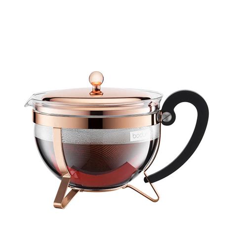 Bodum Chambord Tea Pot L Classic Copper Fast Shipping