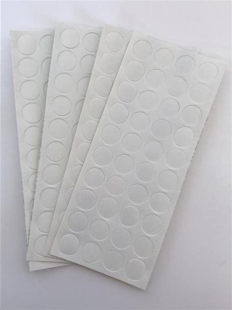 Cartelas Tapa Furo Adesivo Branco Tx Pvc Mm Unid