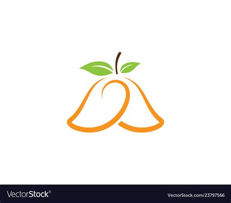 Mango Logo Icon Royalty Free Vector Image Vectorstock