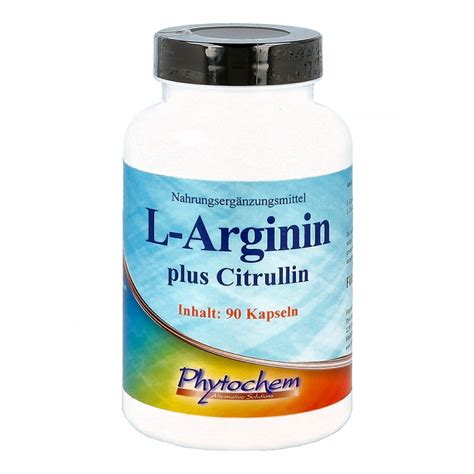 L Arginin Plus Citrullin Hochdosiert Kapseln 90 Stk