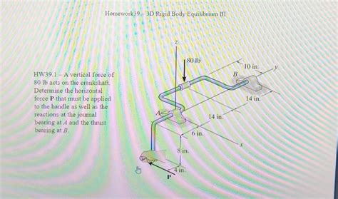 Solved Homework D Rigid Body Equilibrium Iii Lb Chegg