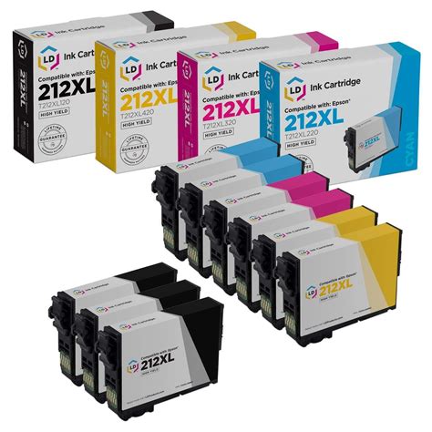 Ld Remanufactured Epson Xl High Yield Ink Black Cyan Magenta