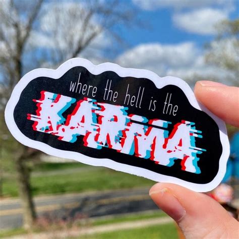 Where The Hll Is The Karma Ajr Band Waterproof Sticker Etsy