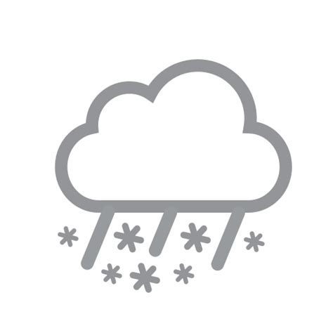 snowrain generic outline icon freepik