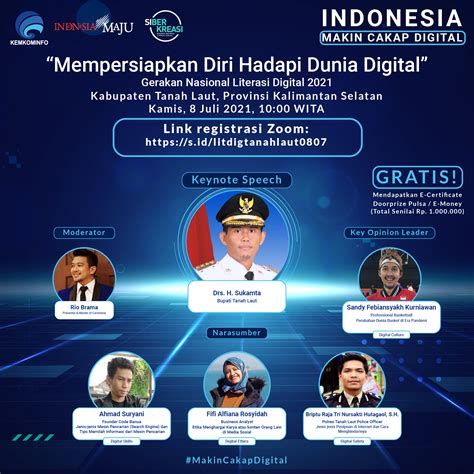 Ikuti Webinar Literasi Digital Indonesia Makin Cakap Digital