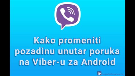 Kako Promeniti Pozadinu Unutar Poruka Na Viber U Za Android Youtube