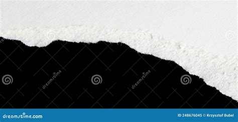 A White Piece Of Paper On A Black Isolated Background Stock Image