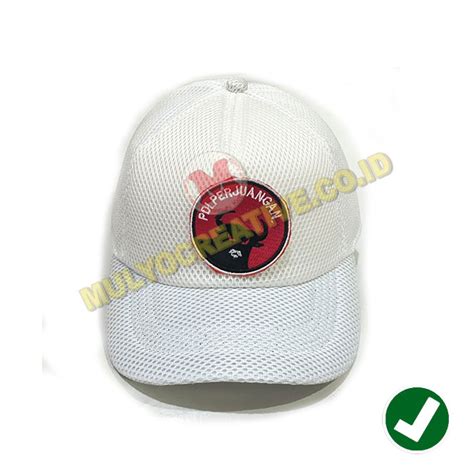 Topi Jaring Logo PDI Partai Demokrasi Indonesia Pesan Pin Enamel