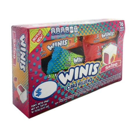 Caramelo Suave Winis Cubo Relleno Surtido 16 Pzas De 13 5 G C U Walmart