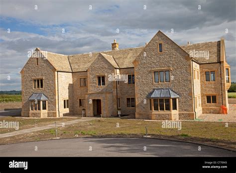 Large New Traditional Cotswold Stone House In Open Country Near