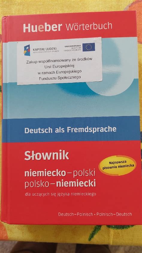 Słownik niemiecko polski i polsko niemiecki Hueber Gdańsk Kup teraz