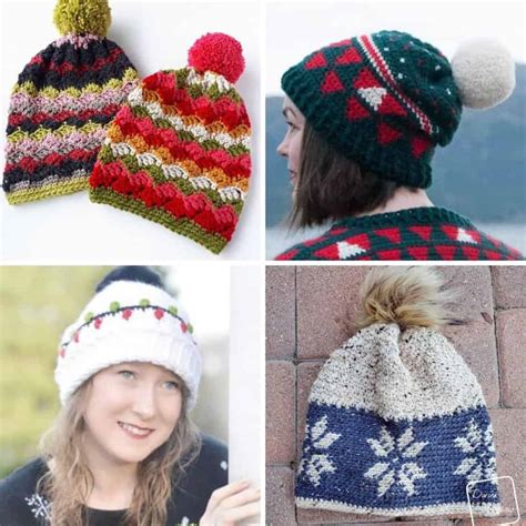 Crochet Christmas Hats Free Patterns From Classic To Quirky Annie