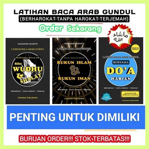 Jual BUKU PAKET BAHASA ARAB DASAR UNTUK PEMULA LATIHAN BACA KITAB