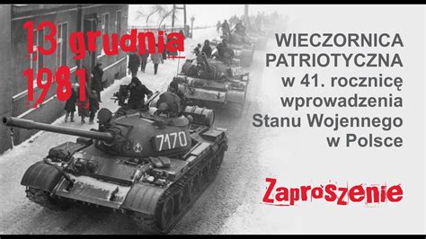 Wieczornica patriotyczna w 41 rocznicę wprowadzenia stanu wojennego