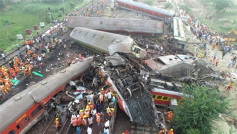 Watch Aerial View Reveals Horrific Extent Of Odisha Train Accident