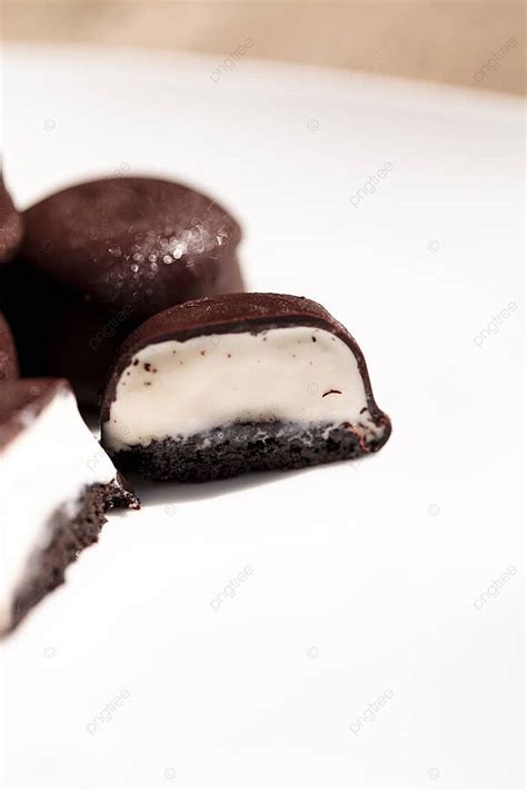 Vanilla Ice Cream Bonbons Covered In Chocolate Ice Cream Bonbon Cold