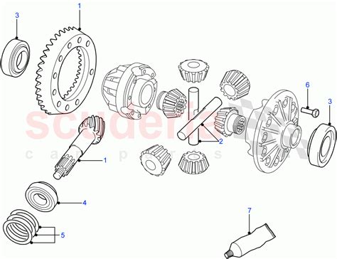 Crownwheel And Pinion Axle Differential Front 4 Pin V Parts