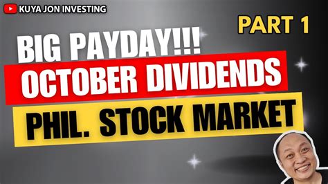 October Dividend Payment Stocks Philippine Stock Market Youtube