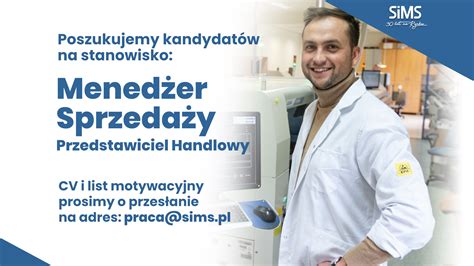 Mened Er Sprzeda Y Przedstawiciel Handlowy Oferta Pracy Zak Ad Sims