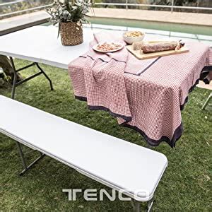 Tenco Tg Mesa Plegable Polietileno De Alta Densidad Blanco