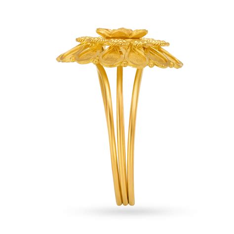 Heavenly Floral Gold Finger Ring