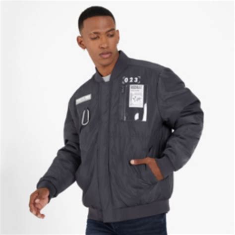 Redbat Mens Charcoal Bomber Jacket Offer At Sportscene