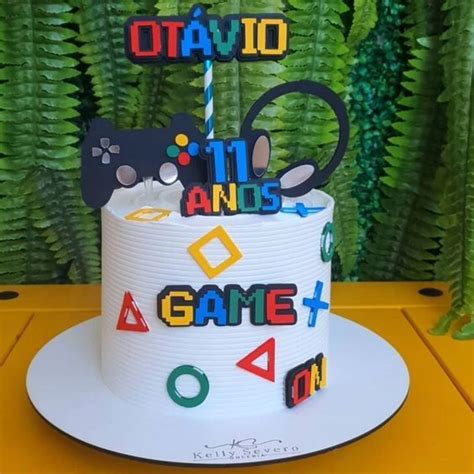 Bolo de videogame 80 ideias que vão elevar o nível da sua festa in