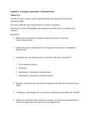 Tarea Odt Unidad Conceptos Generales E Introductorios Tarea No